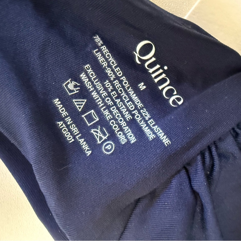 Quince Deep Blue Swimwear - Picture 3 of 3